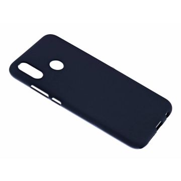 Huawei P20 Lite Case Zwart TPU Hoesje Matte Finish Slim Profile