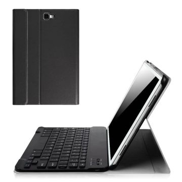 Zwart Magnetically Detachable / Wireless Bluetooth Keyboard hoesje met toetsenbord voor Samsung Galaxy Tab A 10.1 inch (T580-T585)