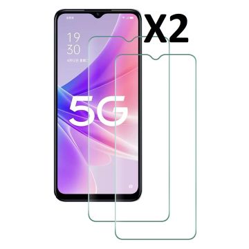 Screenprotector geschikt voor Oppo A56S Screenprotector Gehard Glas - Screenprotector geschikt voor Oppo A56s ScreenprotectorTempered Glass - 2 Stuks