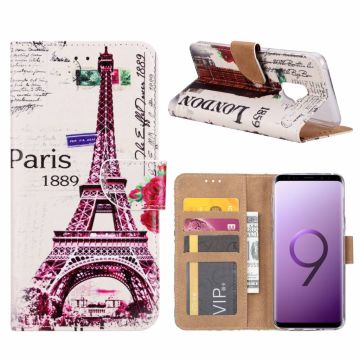 Samsung Galaxy S9 Eiffeltoren (1889) Design Booktype Kunstleer Hoesje Met Pasjesruimte