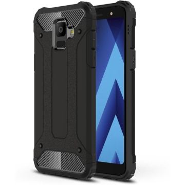 Armor Hybrid Hoesje Samsung Galaxy A6 (2018) - Zwart
