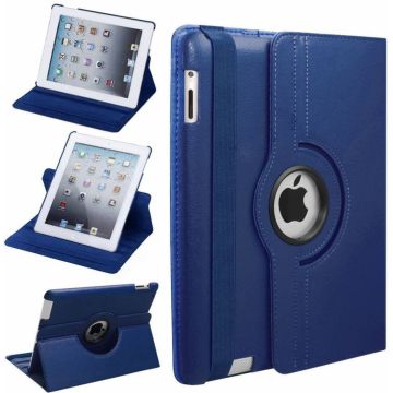 iPad 2, 3 en 4 Case met 360 Graden draaistand hoesje met Stand Donker Blauw