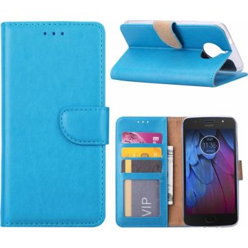 Motorola Moto E4 - Portmeonnee hoesje / Book Case - Blauw