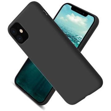 Nano Hoesje siliconen Backcover - Soft TPU case Geschikt voor iPhone 12 Pro Max (6.7 inch) - Zwart