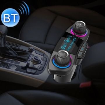 BT06 Dual USB Opladen Smart Bluetooth 4.0 + EDR Fm-zender MP3 Muziekspeler Car Kit met 1,3 inch LED scherm, Ondersteuning Bluetooth-oproep, TF-kaart & U-schijf