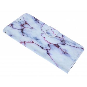 Roze Marmor Design Boek hoesje met pasjesruimte - Samsung Galaxy A50s/A30s