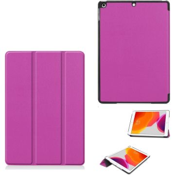 iPad 2021 Hoes - iPad 2020 Hoes – iPad 2020 hoes 10.2 – hoes iPad 2020 Paars - iPad 2019 Hoes - hoes iPad 2019 – iPad 2020 hoesje Smart boekcase Triflod - Ntech