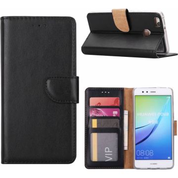 Huawei P10 Plus Portemonnee / Boektype hoesje met stand Zwart