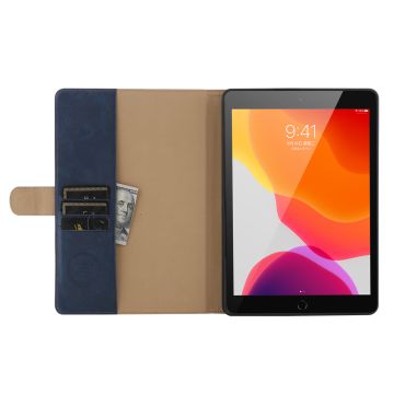 iPad 10.2 inch 2019 / 2020 hoes / iPad Pro 10.5 Luex leren hoes - Book Case Portemonnee cover Blauw