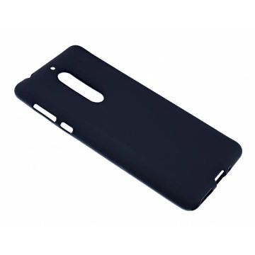 Nokia 5 Case Zwart TPU Hoesje Matte Finish Slim Profile