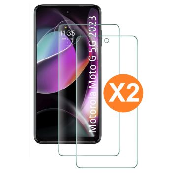 Screenprotector voor Screenprotector geschikt voor Motorola Moto G 5G 2023 - Moto G 5G 2023 Screenprotector Glas Gehard Tempered Glass - 2 Stuks