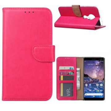 Nokia 6.2 / Nokia 7.2 Portemonnee hoesje / Boek hoesje - Roze/Pink