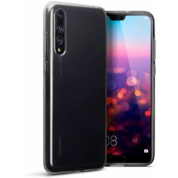 Hoesje voor Huawei P20 Pro, gel case, doorzichtig grijs