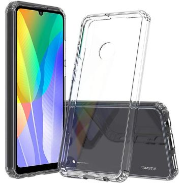 Huawei Y6p 2020 siliconen Case Hoes Shockproof Cover - Transparant