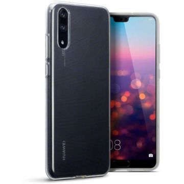 Hoesje voor Huawei P20, gel case, doorzichtig
