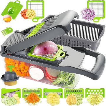 Otronica Keukenmandoline / Multifunctionele Mandoline Groentehakker / nicer dicer- groentesnijder - Uiensnijder -
