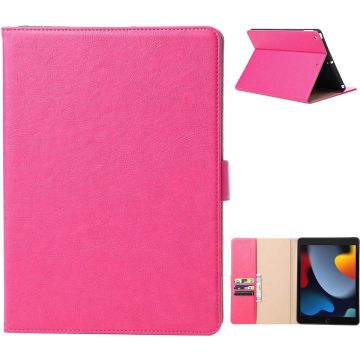 iPad Hoes 2017 Premium Luex Leren Bookcase Pink - ipad hoes 6e generatie - iPad hoes 2018 Zwart 9.7 Inch - iPad 2018 Hoes 9.7 - Hoes iPad Hoes - Ntech
