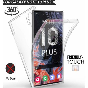 Ntech 360° Hoesje 2 in 1 Case - Samsung Galaxy Note 10 Plus Transparant