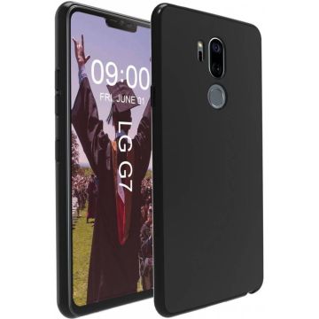 LG G7 ThinQ Case Zwart TPU Hoesje Matte Finish Slim Profile