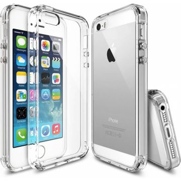 iPhone SE / 5 / 5S Ultra Dun Ou Case Transparant Silicone Cover Hoesje