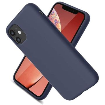 Nano Hoesje siliconen Backcover - Soft TPU case Geschikt voor iPhone 12 Pro Max (6.7 inch) - Navy