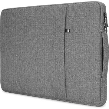 Hoes Geschikt voor Macbook air M2 hoes Sleeve Spatwater proof Donker Grijs - Mabook Air hoes 13.3 met handvat & ruimte voor accessoires - Hoes Geschikt voor Macbook Air 2022 hoes - Hoes Geschikt voor Macbook air M2 case