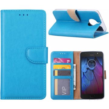 Motorola Moto G5S Portemonnee hoesje / book case Blauw