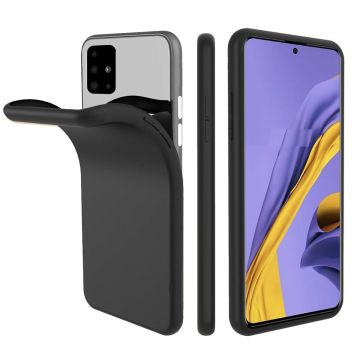 Nano Silicone Back Hoesje voor Samsung Galaxy A71 - Zwart