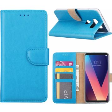 LG Q6 cover Portemonnee hoesje / book case Blauw