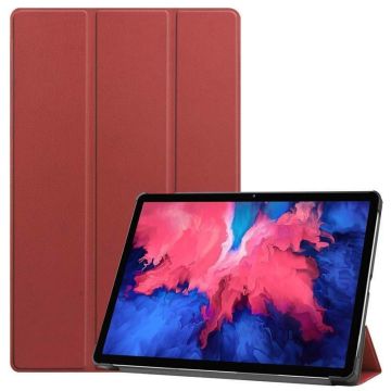 Lenovo Tab P11 Pro hoes - Lenovo Tab P11 Pro bookcase Wine Rood - Trifold tablethoes smart cover - hoes lenovo tab P11 Pro 11.5 inch - Ntech